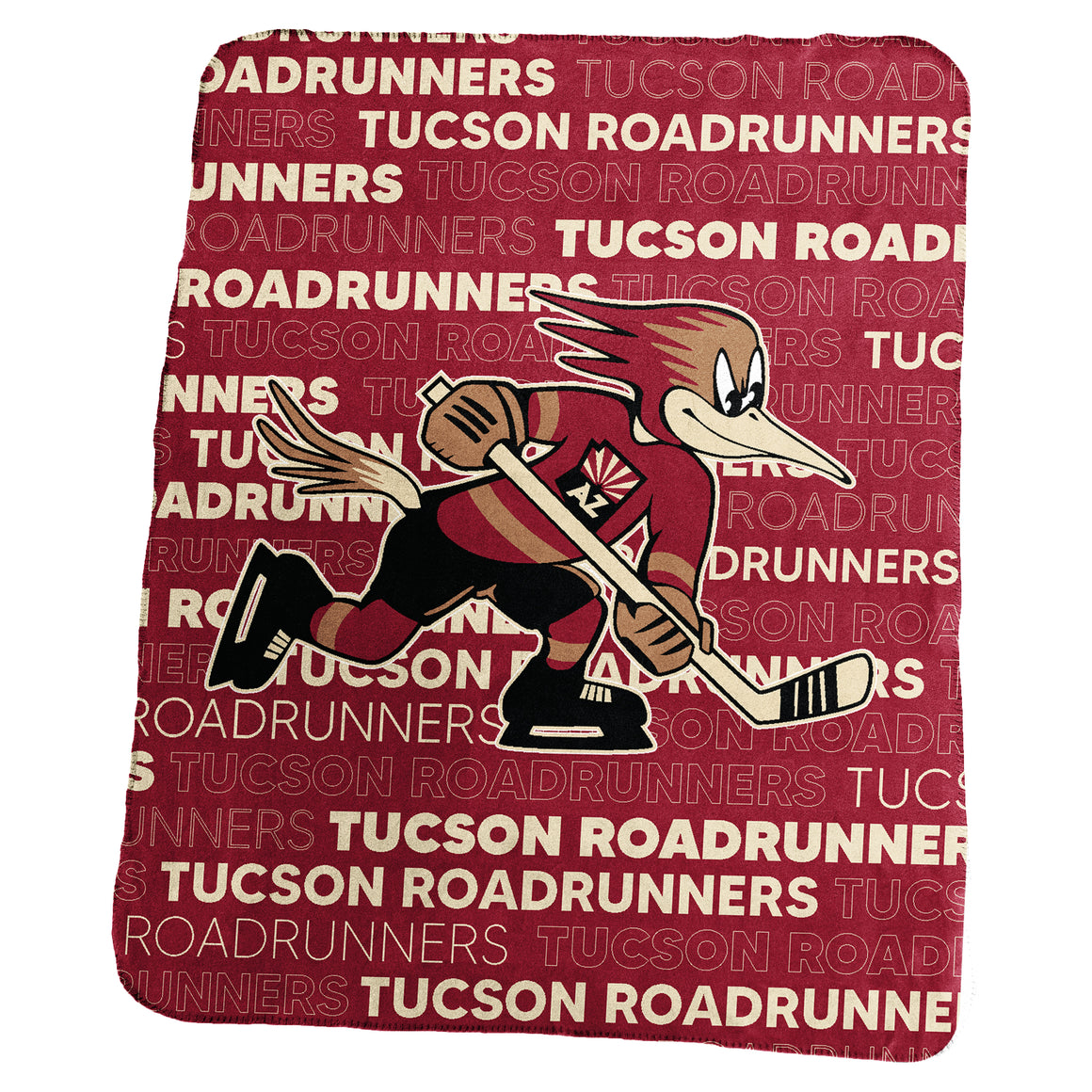 Tucson Roadrunners Logo Brands 50" x 60" Classic Fleece