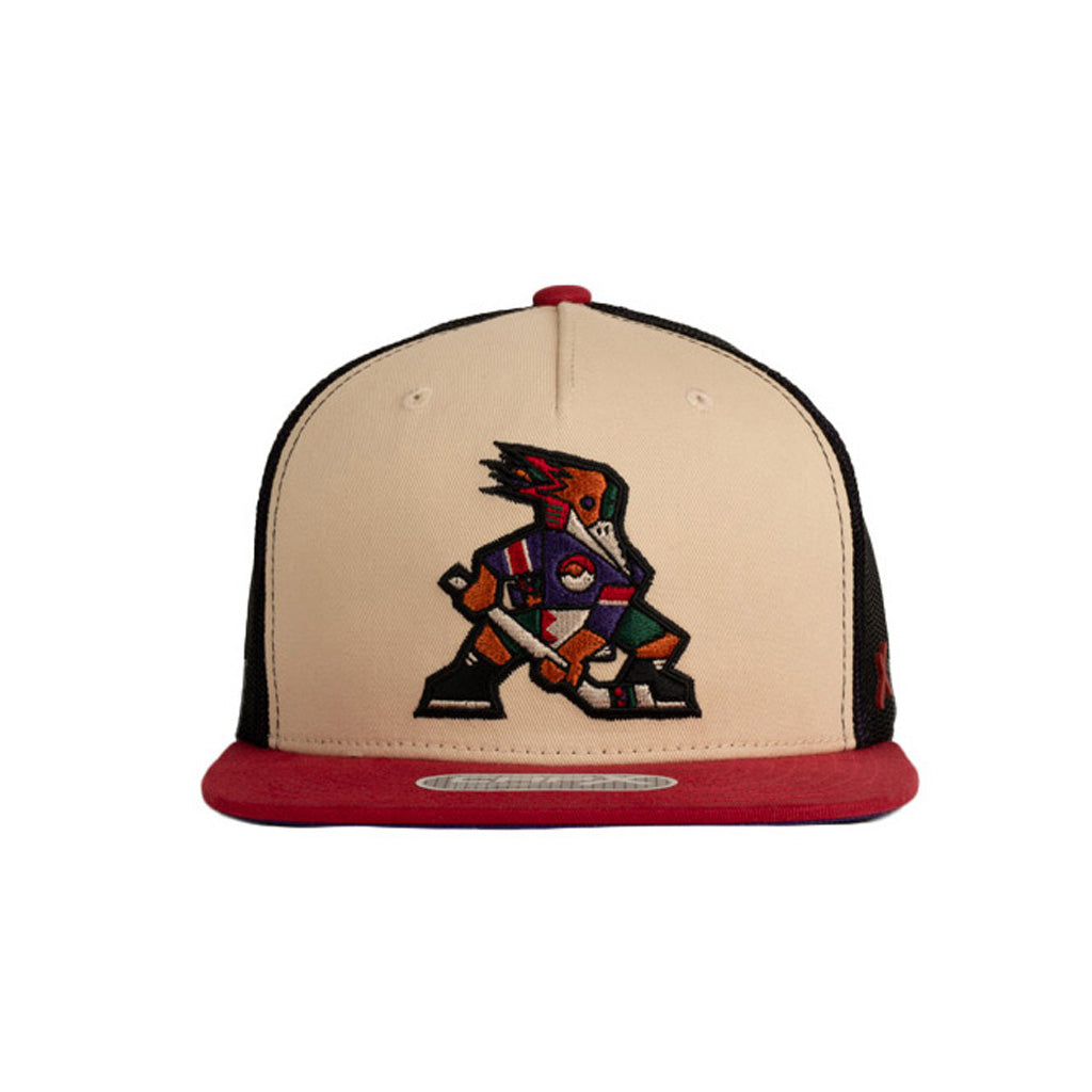 Tucson Roadrunners Kachina Skater X13 Snapback Trucker Hat - Cream