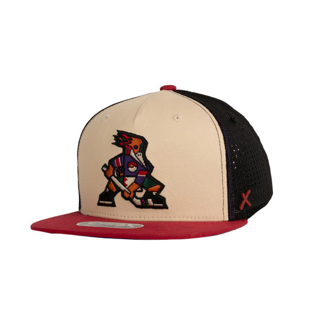 Tucson Roadrunners Kachina Skater X13 Snapback Trucker Hat - Cream