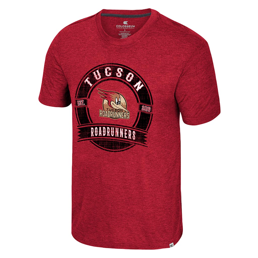 Tucson Roadrunners Colosseum Frank Short Sleeve T-Shirt - Red