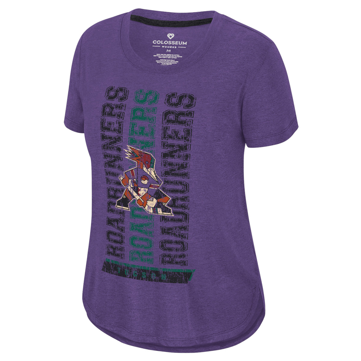 Tucson Roadrunners Women's Colosseum Goes Together T-Shirt- Purple