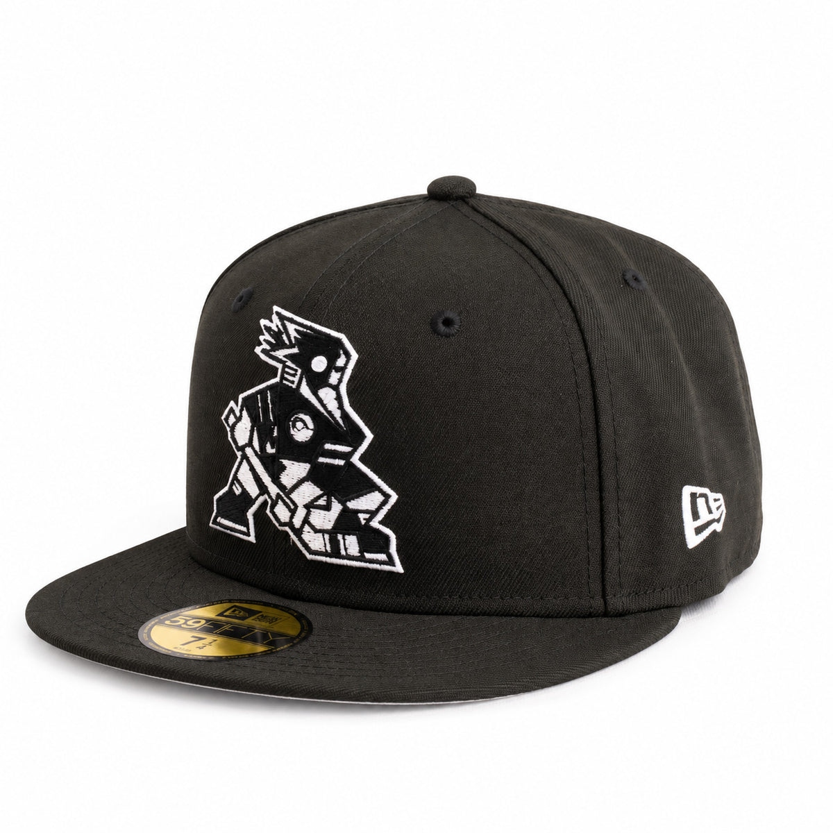 AHL Tucson Roadrunner New Era Black & White Kachina 59FIFTY Fitted Hat- Black
