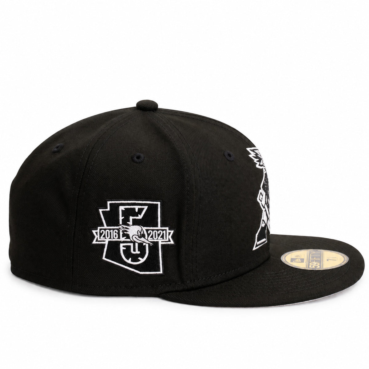 AHL Tucson Roadrunner New Era Black & White Kachina 59FIFTY Fitted Hat- Black