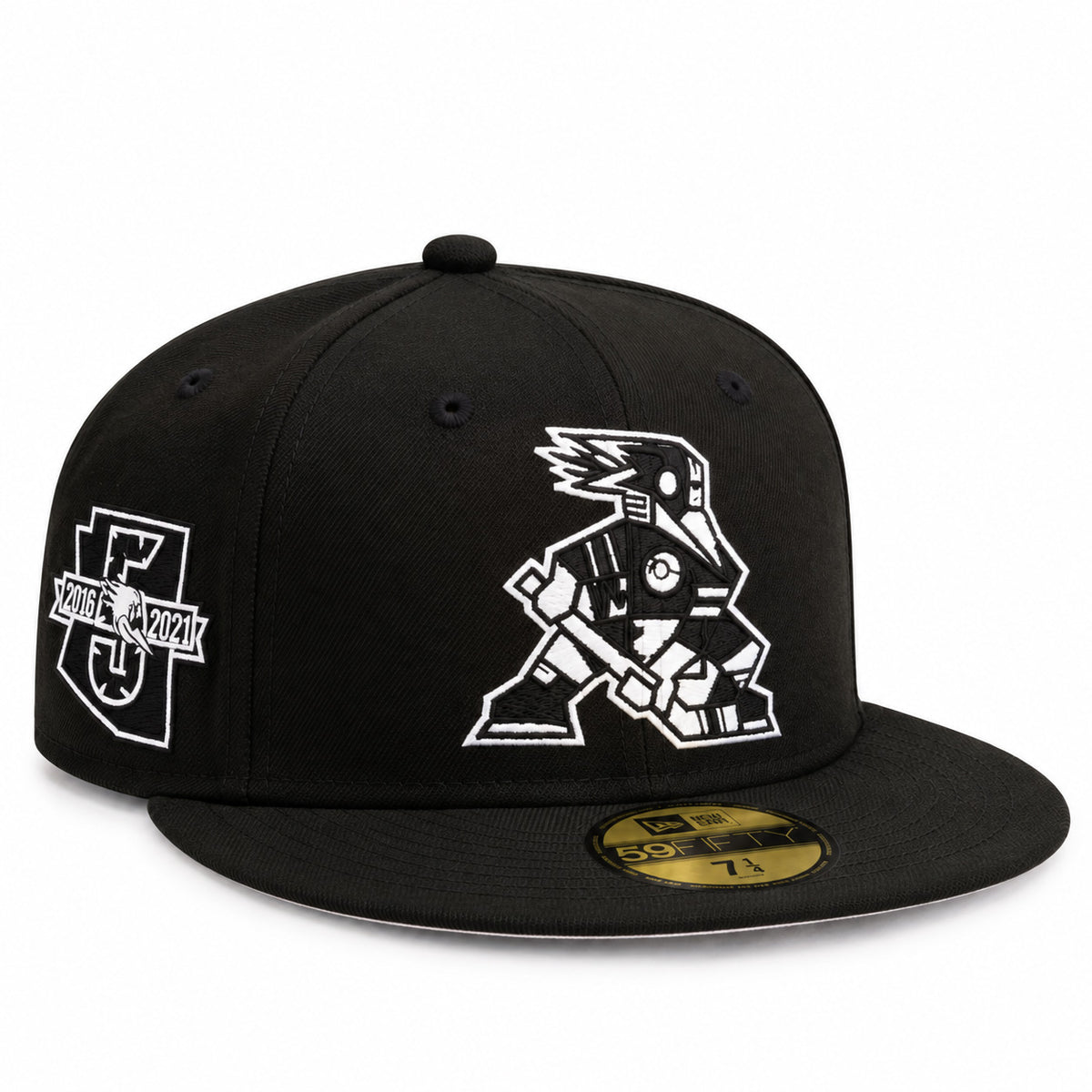 AHL Tucson Roadrunner New Era Black & White Kachina 59FIFTY Fitted Hat- Black
