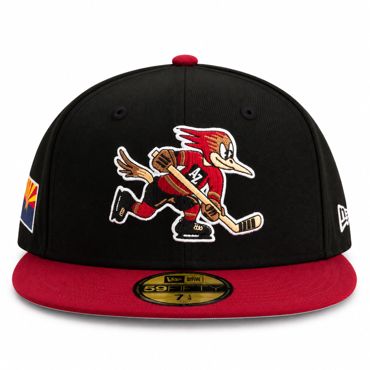 AHL Tucson Roadrunner New Era Two-Tone Primary 59FIFTY Fitted Hat- Black