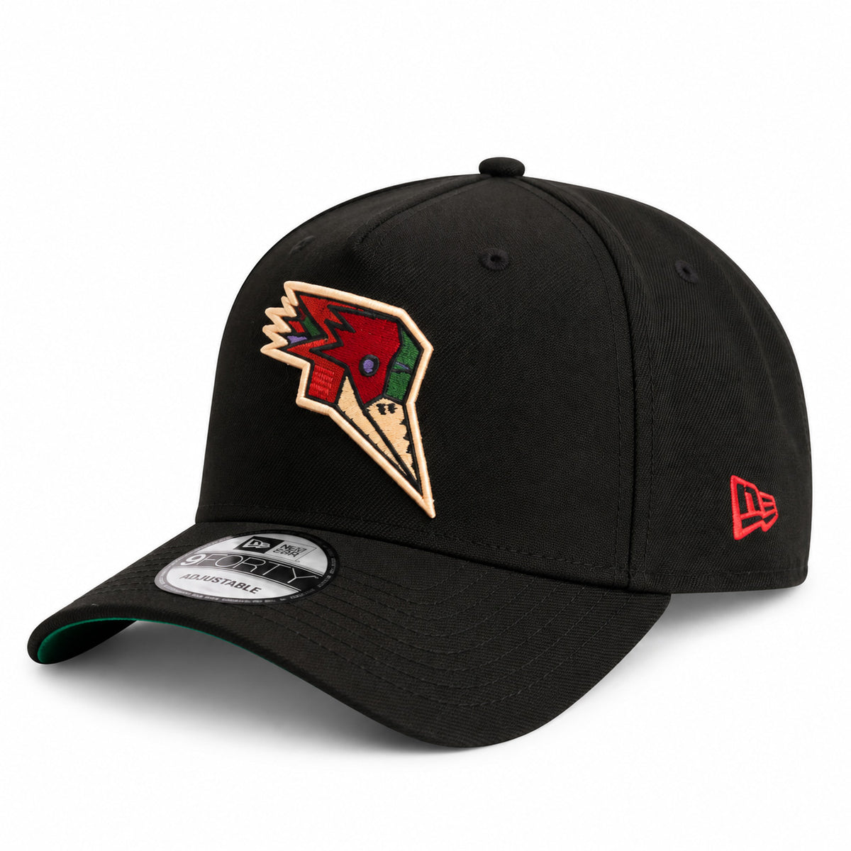AHL Tucson Roadrunner New Era Kachina Head 9FORTY A-Frame Snapback Hat- Black
