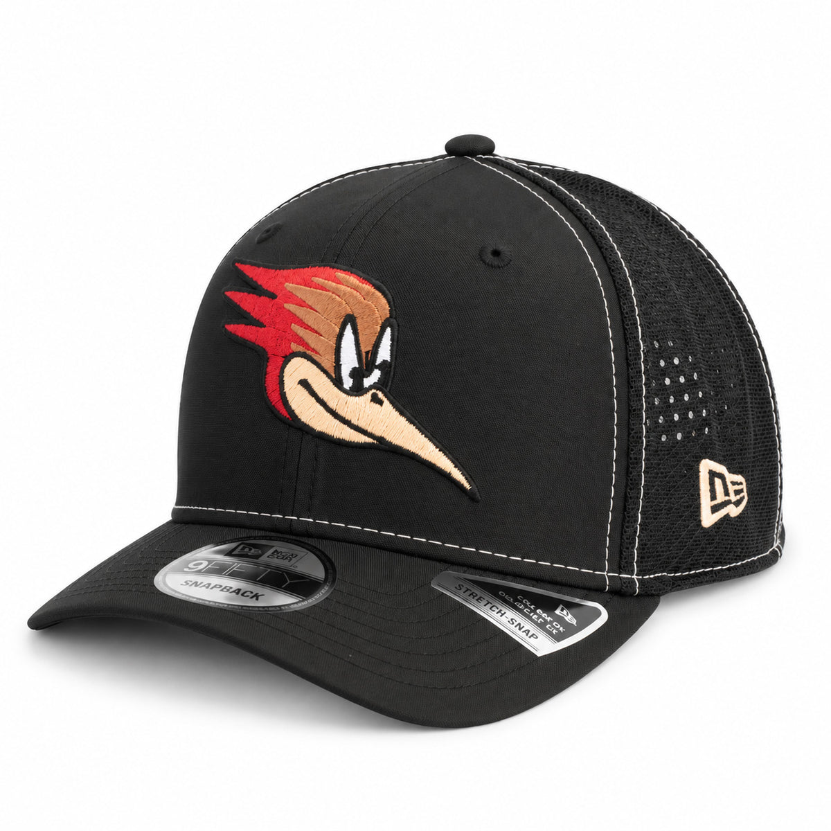 AHL Tucson Roadrunner New Era Featherweight Trucker 9SEVENTY Stretch-Snap Hat- Black