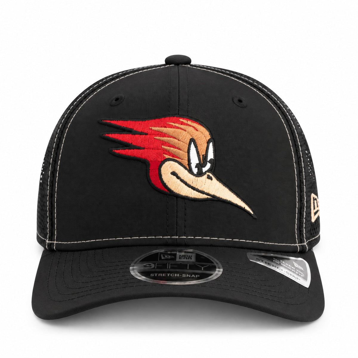 AHL Tucson Roadrunner New Era Featherweight Trucker 9SEVENTY Stretch-Snap Hat- Black