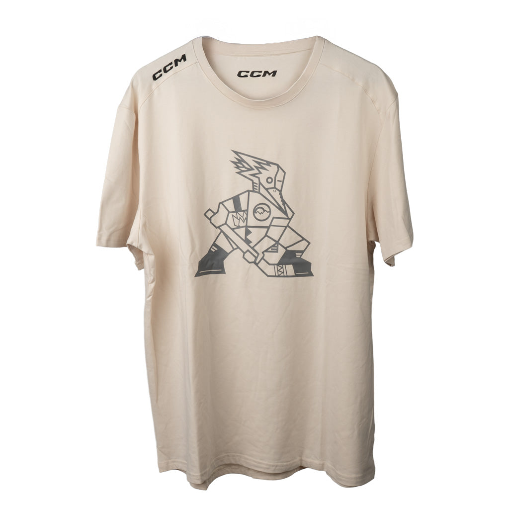 Tucson Roadrunners CCM Tonal Kachina Logo T-Shirt - Tan