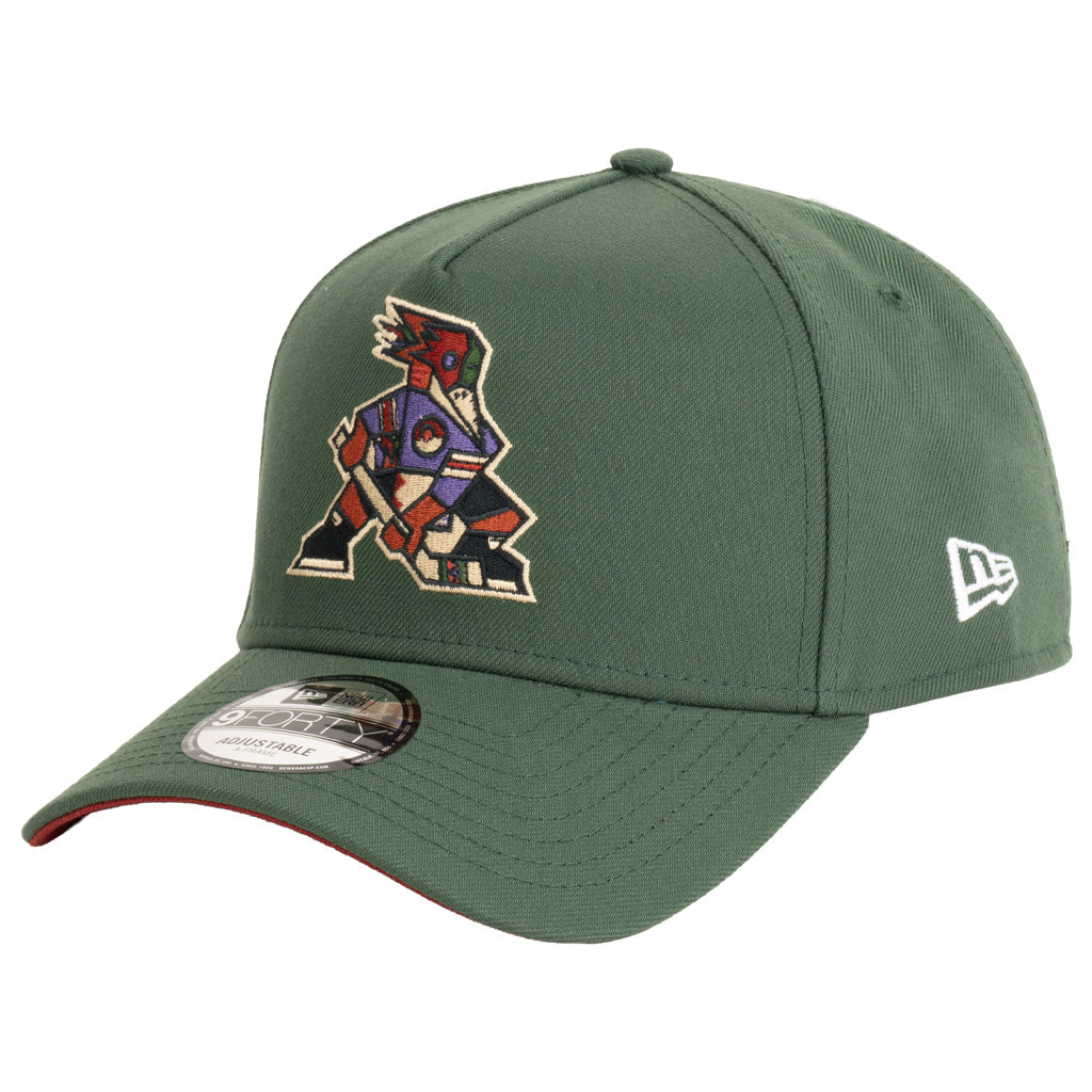 Tucson Roadrunners New Era Kachina 9FORTY A-Frame Snapback Hat - Green