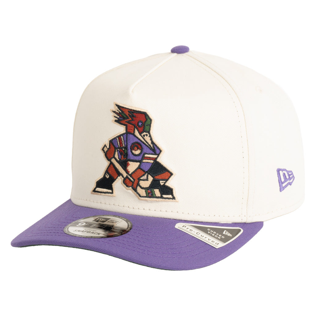 Tucson Roadrunners New Era Two-Tone Kachina 9FIFTY A-Frame Snapback Hat - Cream