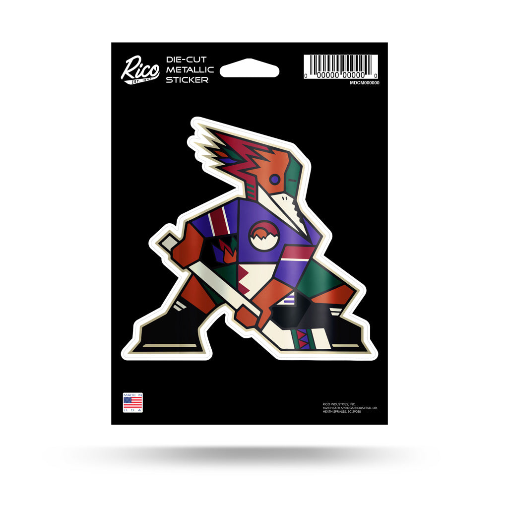 Tucson Roadrunners Rico Kachina Metallic Die Cut Decal