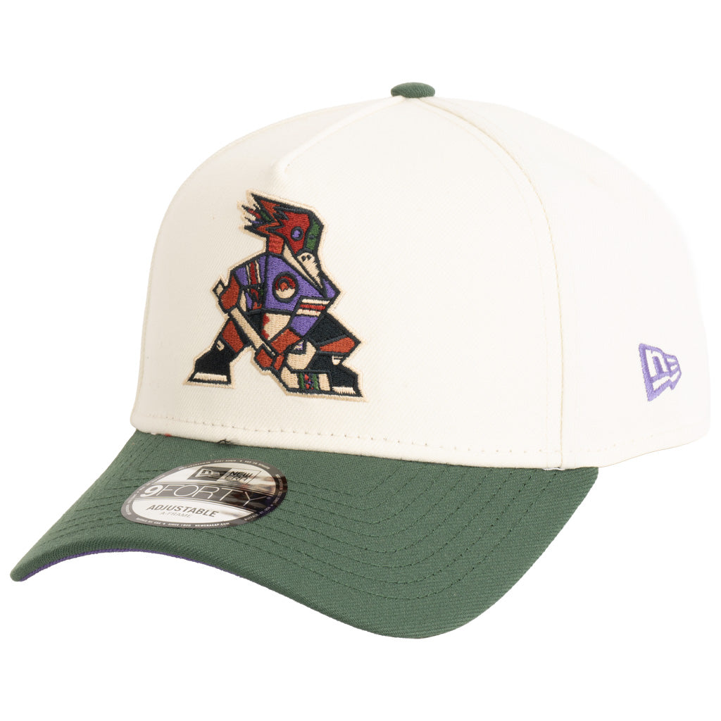 Tucson Roadrunners New Era Two-Tone Kachina 9FORTY A-Frame Snapback Hat - Cream