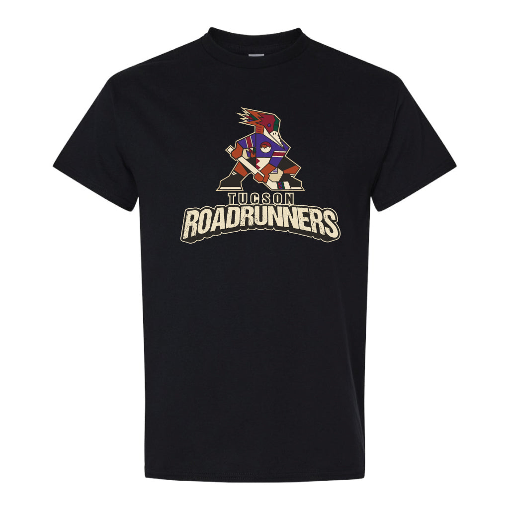 Tucson Roadrunners The Duck Company 2025 Logo Stacked T-Shirt - Black