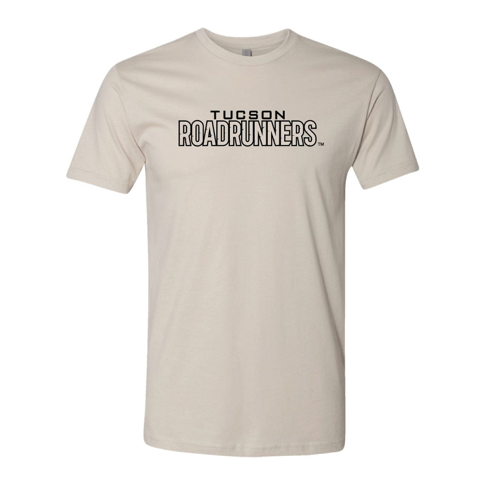 Tucson Roadrunners Primary Wordmark T-Shirt - Sand
