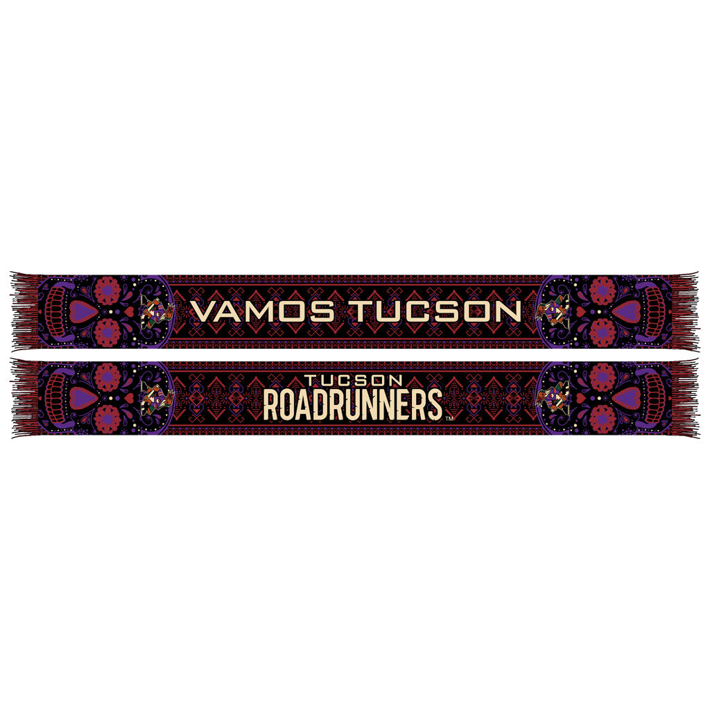 Tucson Roadrunners Ruffneck Kachina Sugar Skull Scarf