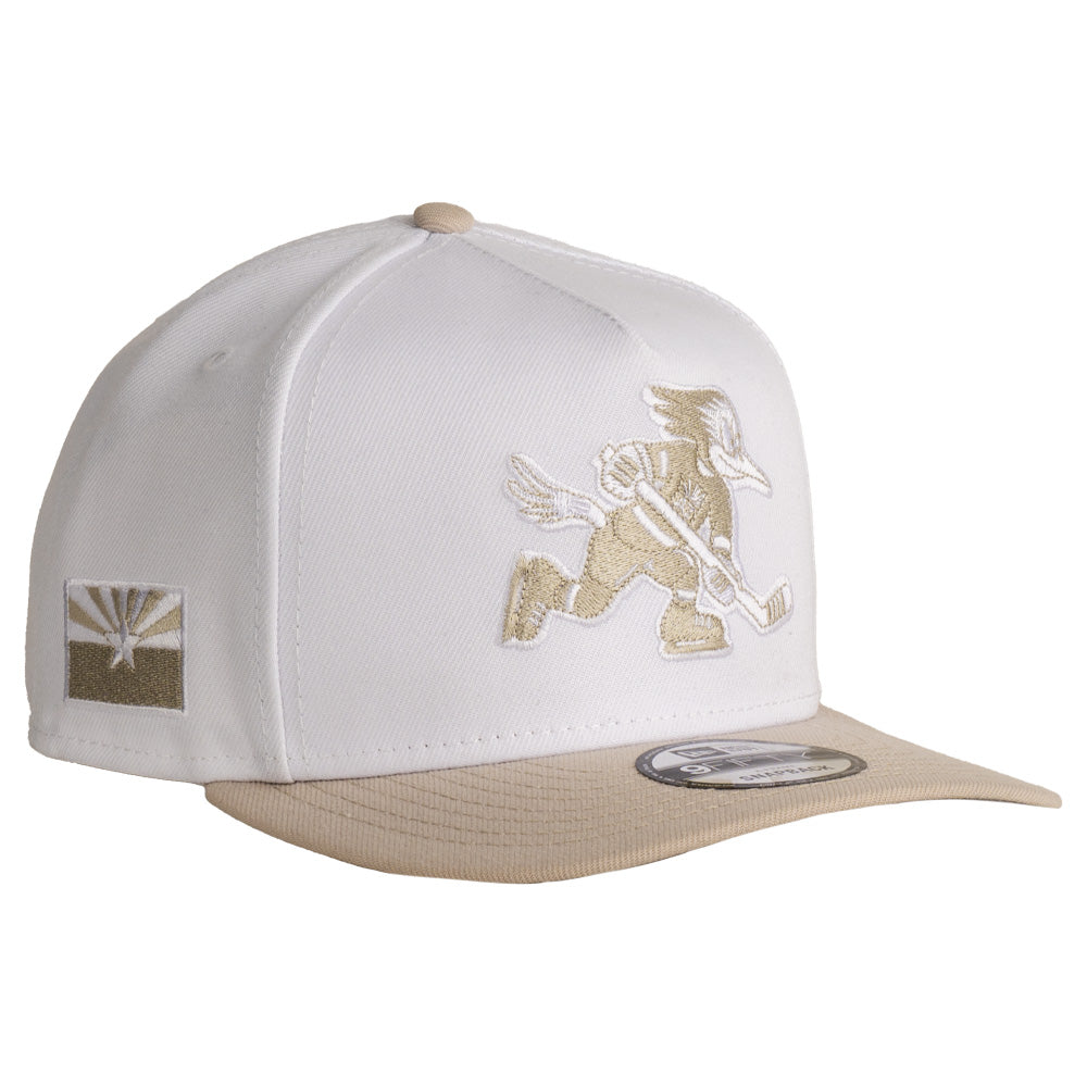 Tucson Roadrunners New Era Primary Whiteout A-Frame 9FIFTY Snapback Hat