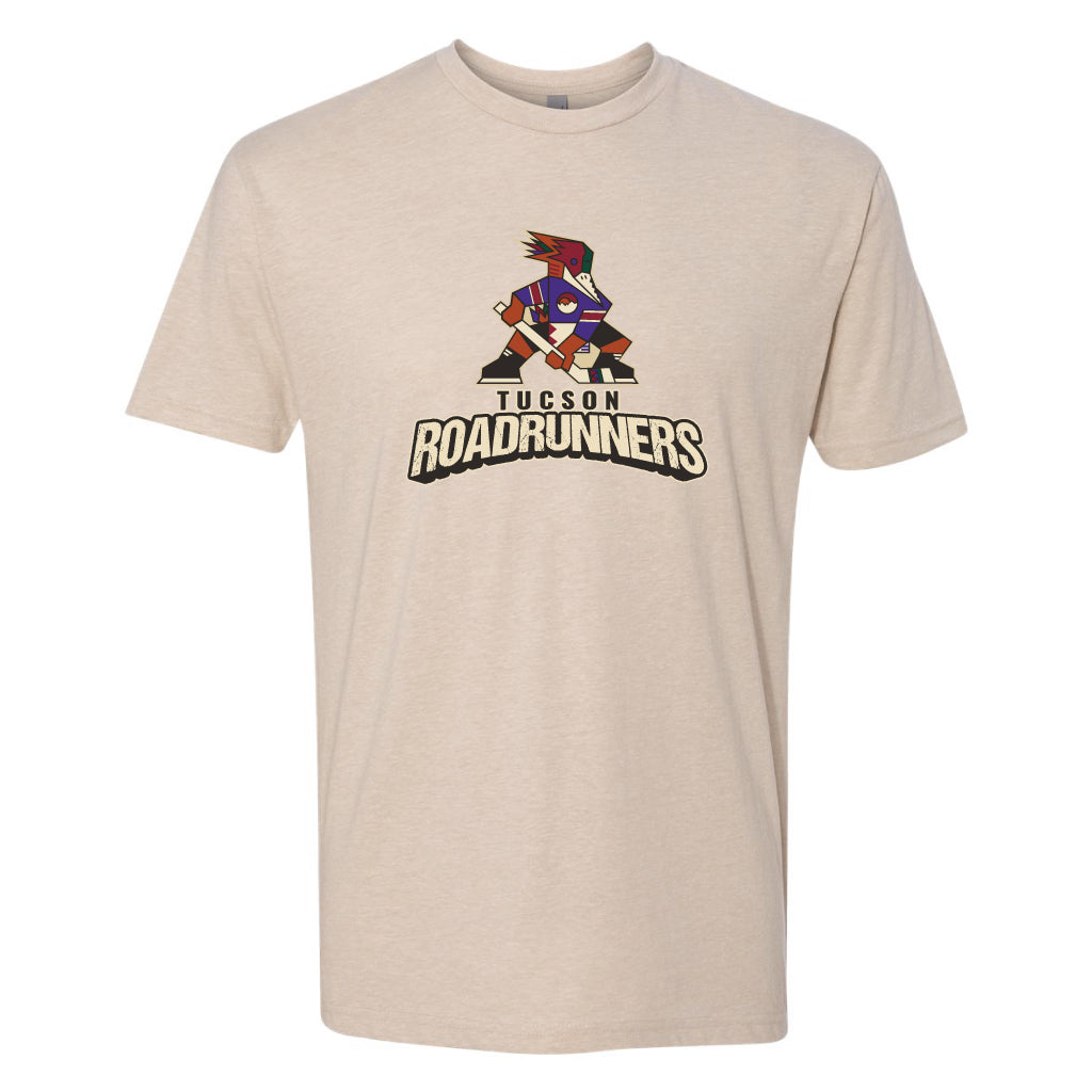 Tucson Roadrunners 2025 Kachina Stacked T-Shirt - Cream