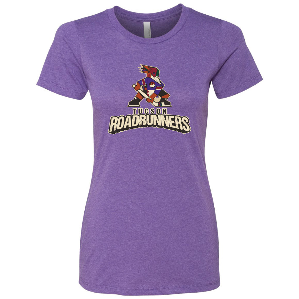 Tucson Roadrunners Women's 2025 Kachina Stacked T-Shirt - Purple