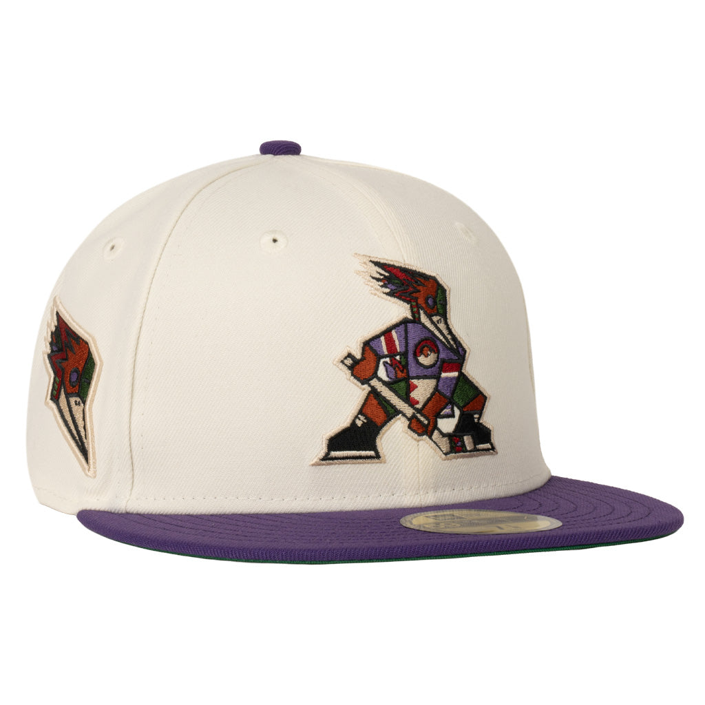 Tucson Roadrunners New Era Two-Tone Kachina 59FIFTY Fitted Hat - Cream