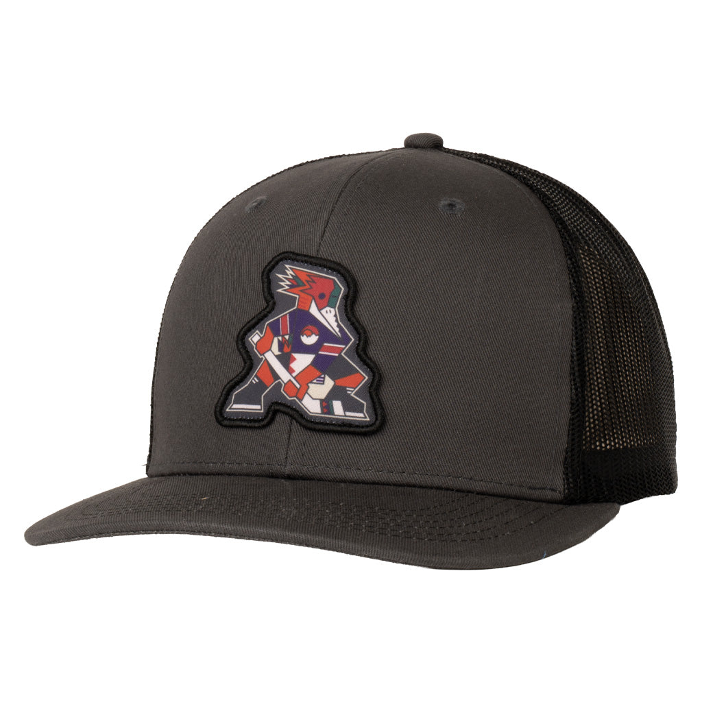 Tucson Roadrunners The Duck Company Kachina Snapback Trucker Hat - Charcoal