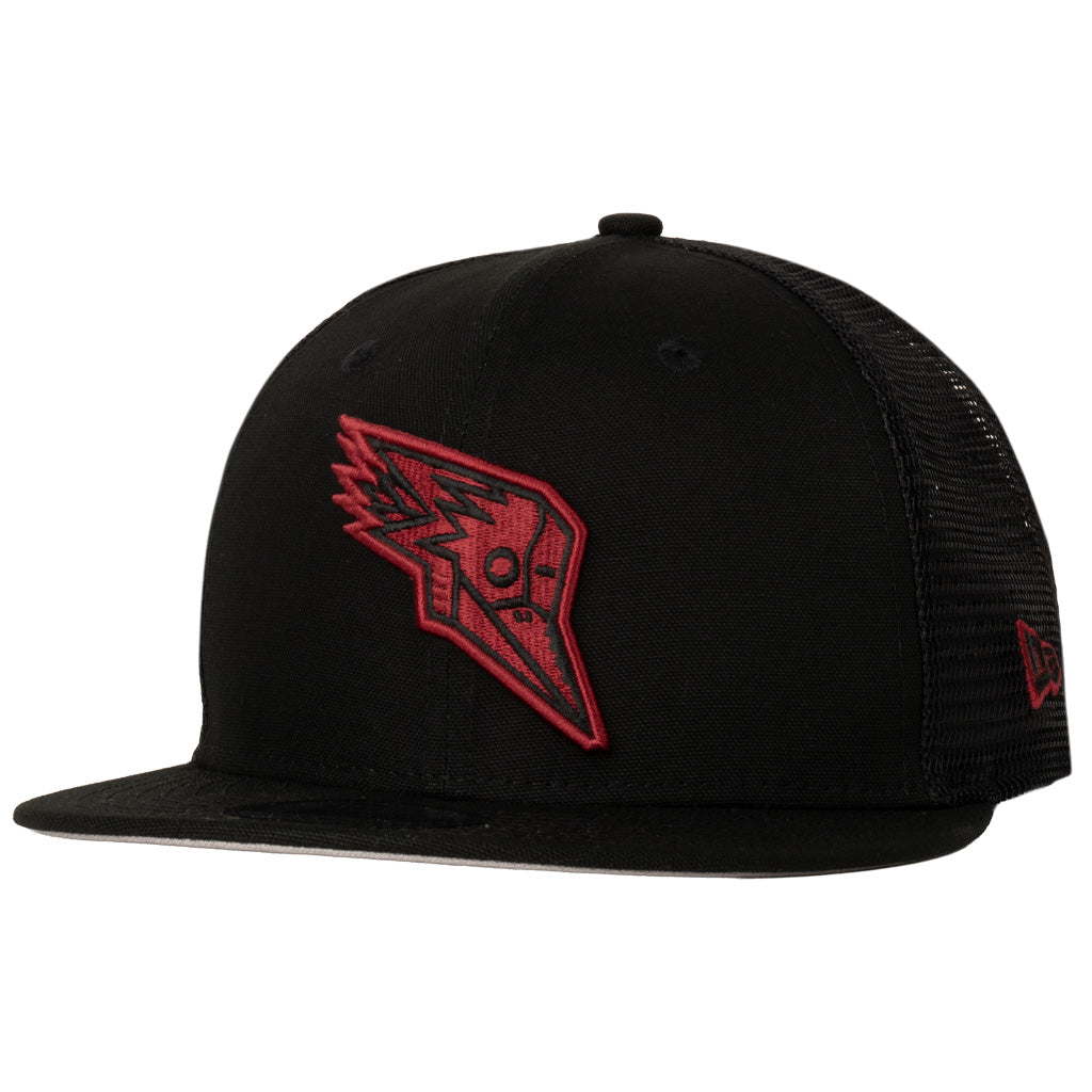 Tucson Roadrunners New Era Shadowline 9FIFTY Snapback Trucker Hat - Black