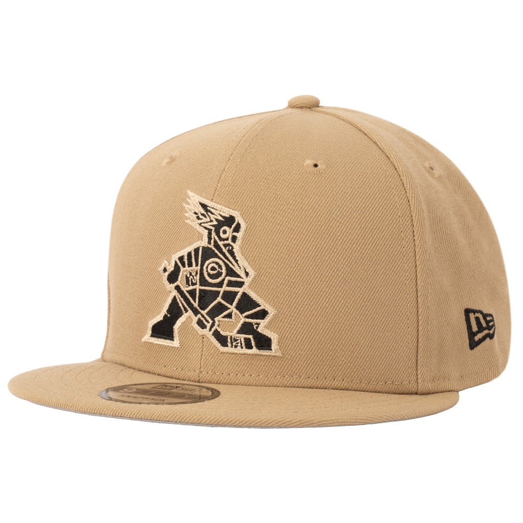 Tucson Roadrunners New Era Mocha 9FIFTY Snapback Hat - Khaki