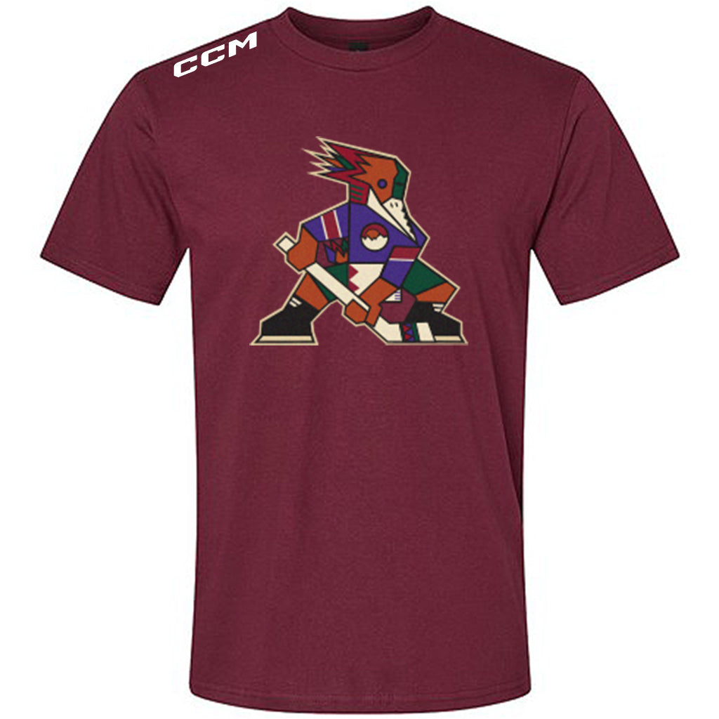 Tucson Roadrunners CCM Kachina Logo T-Shirt - Maroon
