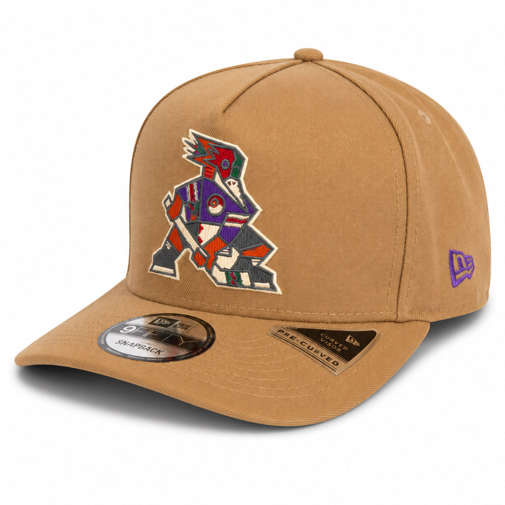 Tucson Roadrunners New Era Khaki 9FIFTY A-Frame Snapback Hat - Khaki